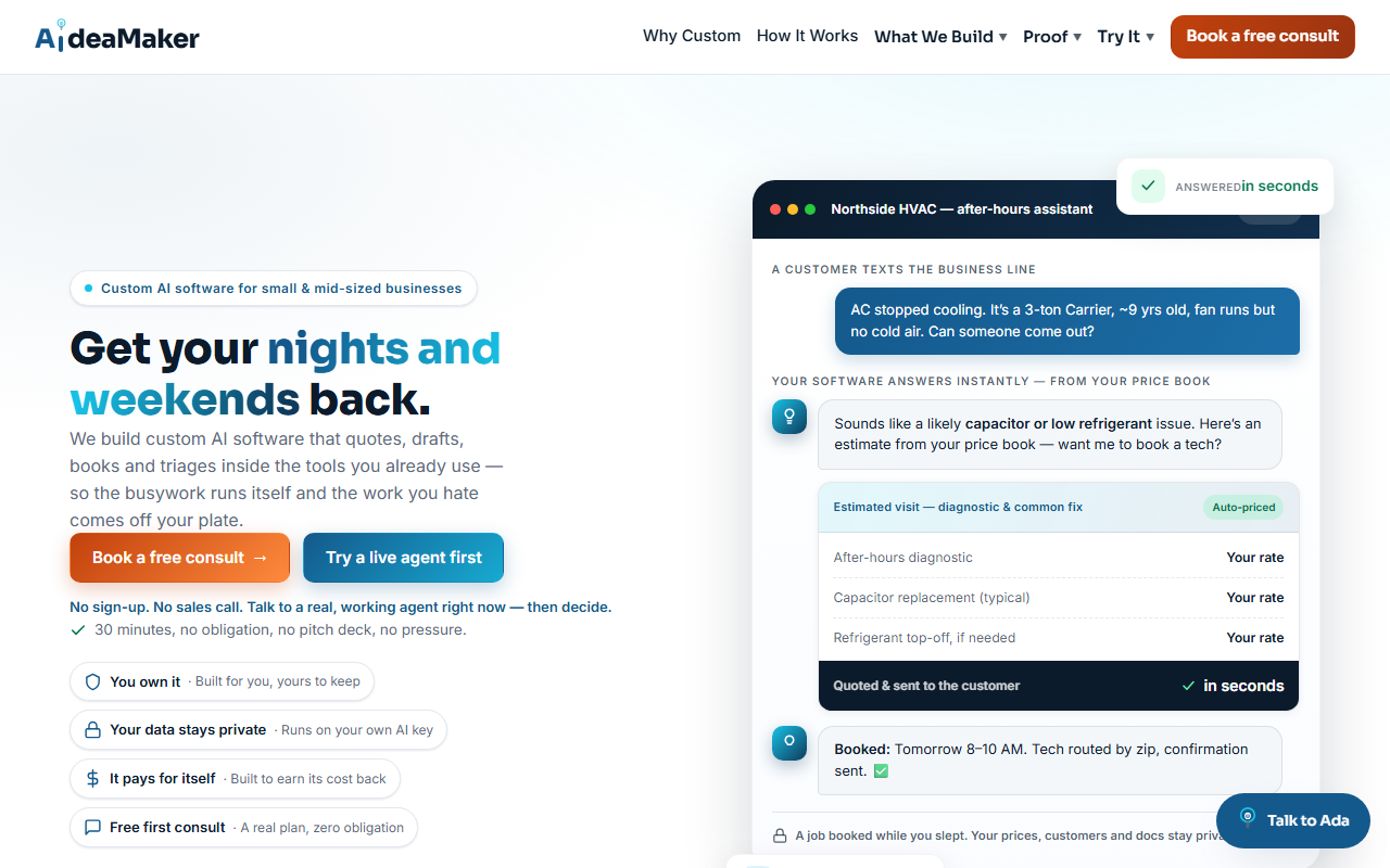 AideaMaker — screenshot