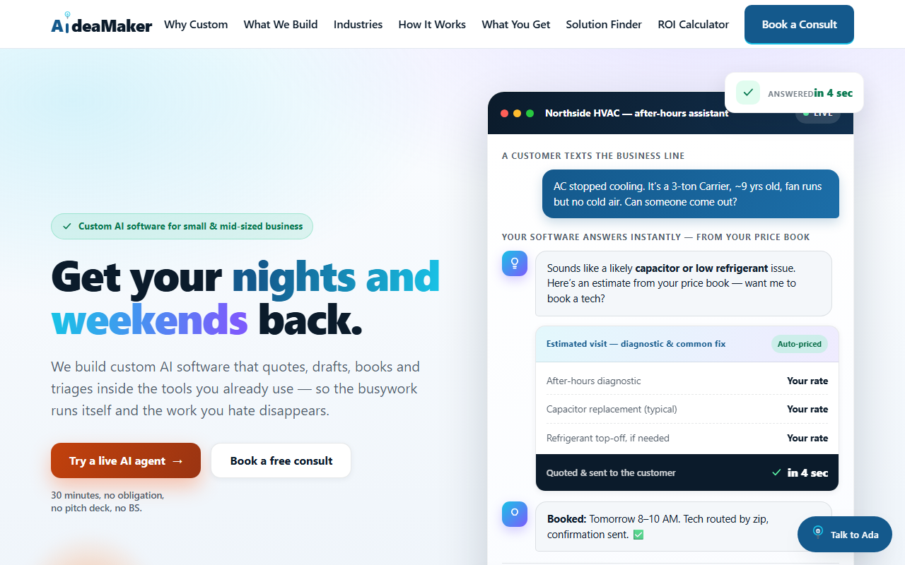 AideaMaker — screenshot